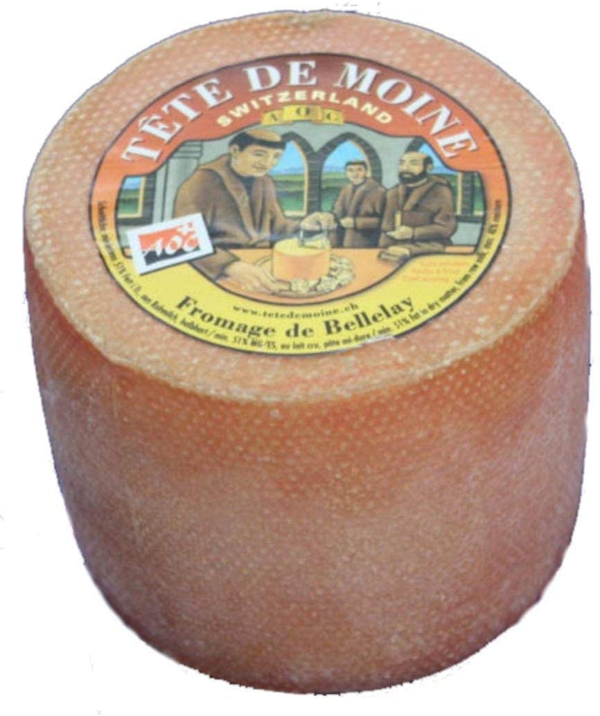 AOC Tete de Moine Schweizer Mönchkopf Käse Ganzer Laib 900 g