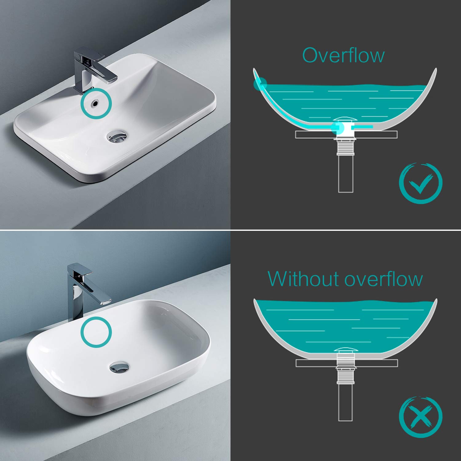 MIAOHUI Scarico pop-up per lavello con troppopieno, tappo di scarico per lavabo da bagno, filtro anti-intasamento integrato, adatto per fori di scarico standard americani (da 3,8 cm a 3,8 cm) (nero