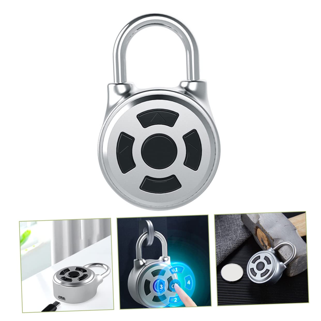 Uonlytech 2 Stücke Einfach Entsperren Vorhängeschloss Gym Locker Lock Gepäck Koffer Schloss Kein Schlüssel Benötigt