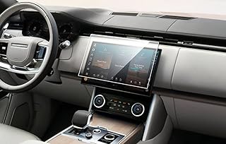 SATIS Screen Protector Compatible with 2023 2024 Land Rover Range Rover Center Touch Screen,Anti Scratch,Shock-Resistant, Navigation Protection Accessories Premium Tempered Glass, CLEAR