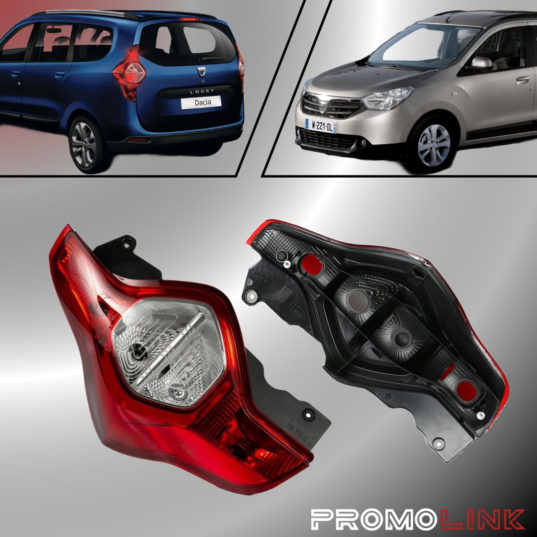 Fanale posteriore per fanale posteriore compatibile con Dacia Lodgy dal 2012 con test E 265502184R 265558016R (a destra)