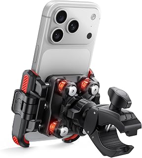Lamicall Motorrad Handyhalterung Fahrrad Handyhalter Vibrationsgedämpft