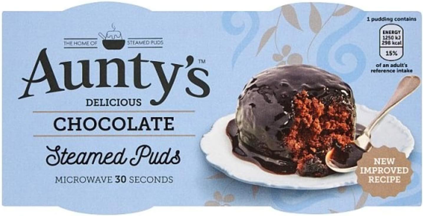 Aunty's Chocolate Steamed Puddings 2 X 95G