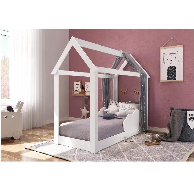 Cama Mini Casinha Montessoriana Infantil Branca