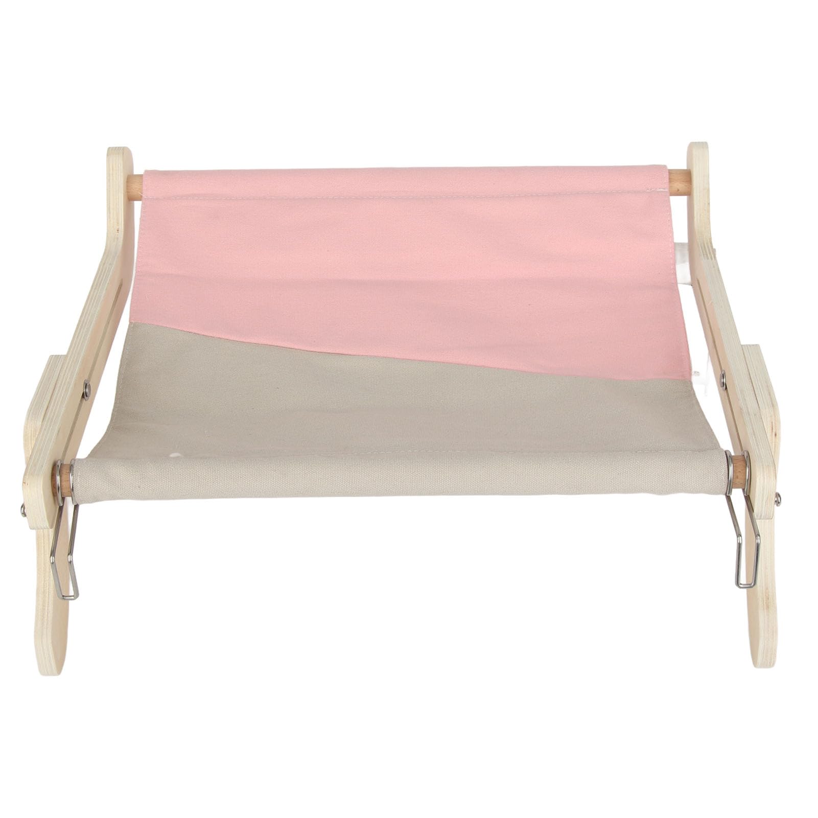 Cat Hammock Bed Wooden Frame Strong Load Bearing Capacity Ventilated Cat Window Perch for All Seasons Type B Size Professional Accessories for Use (KIMISSsgtemdvh35-12)