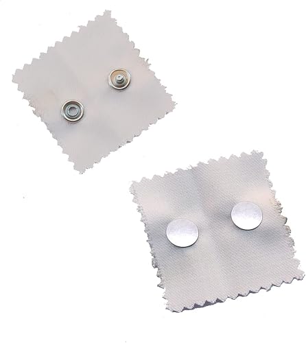 80 juegos de broches de metal de 0.39 pulgadas con botones de acero inoxidable para costura y manualidades (juego de 80 y pileros)