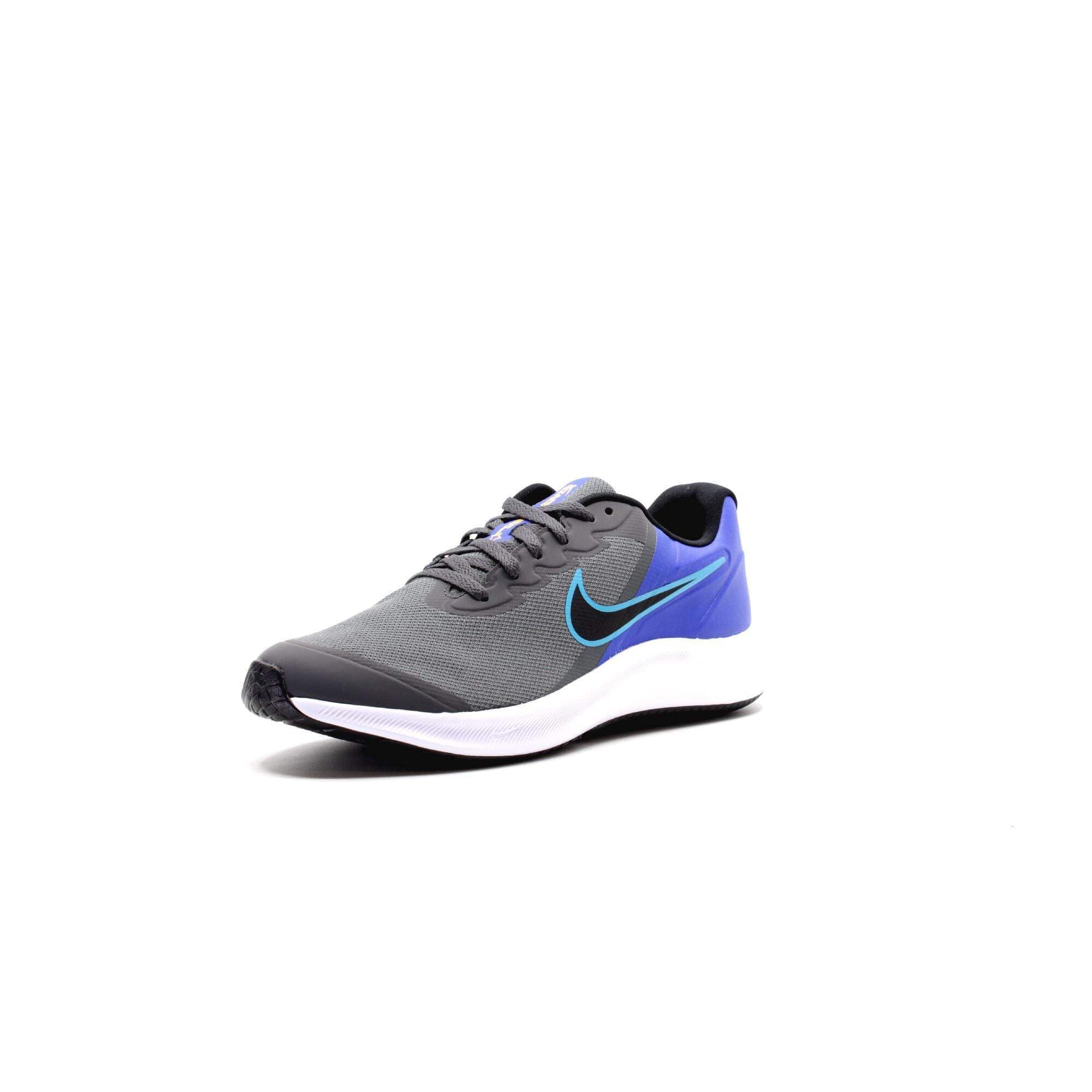 NIKE Boys Sneaker, Iron Grey Black Blue Lightning