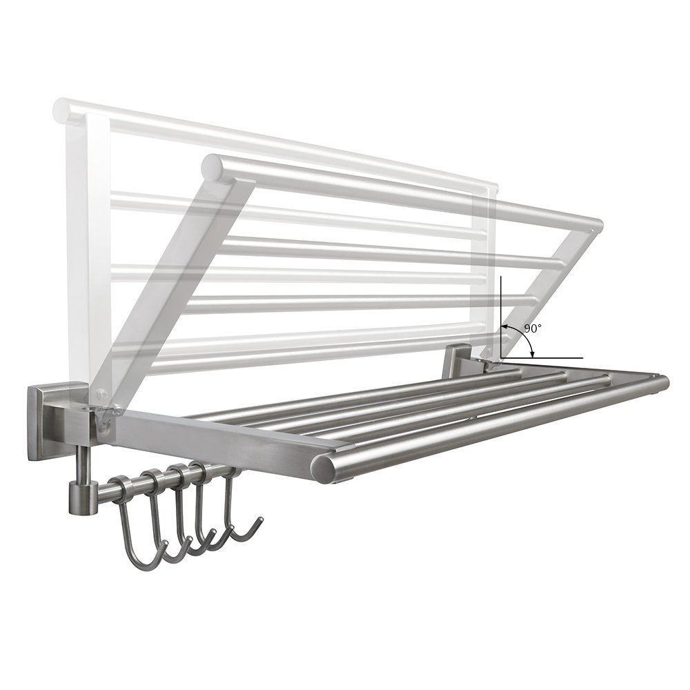 GAT1201 Alise SUS 304 Stainless steel Folding Bathroom Shelf Hotel