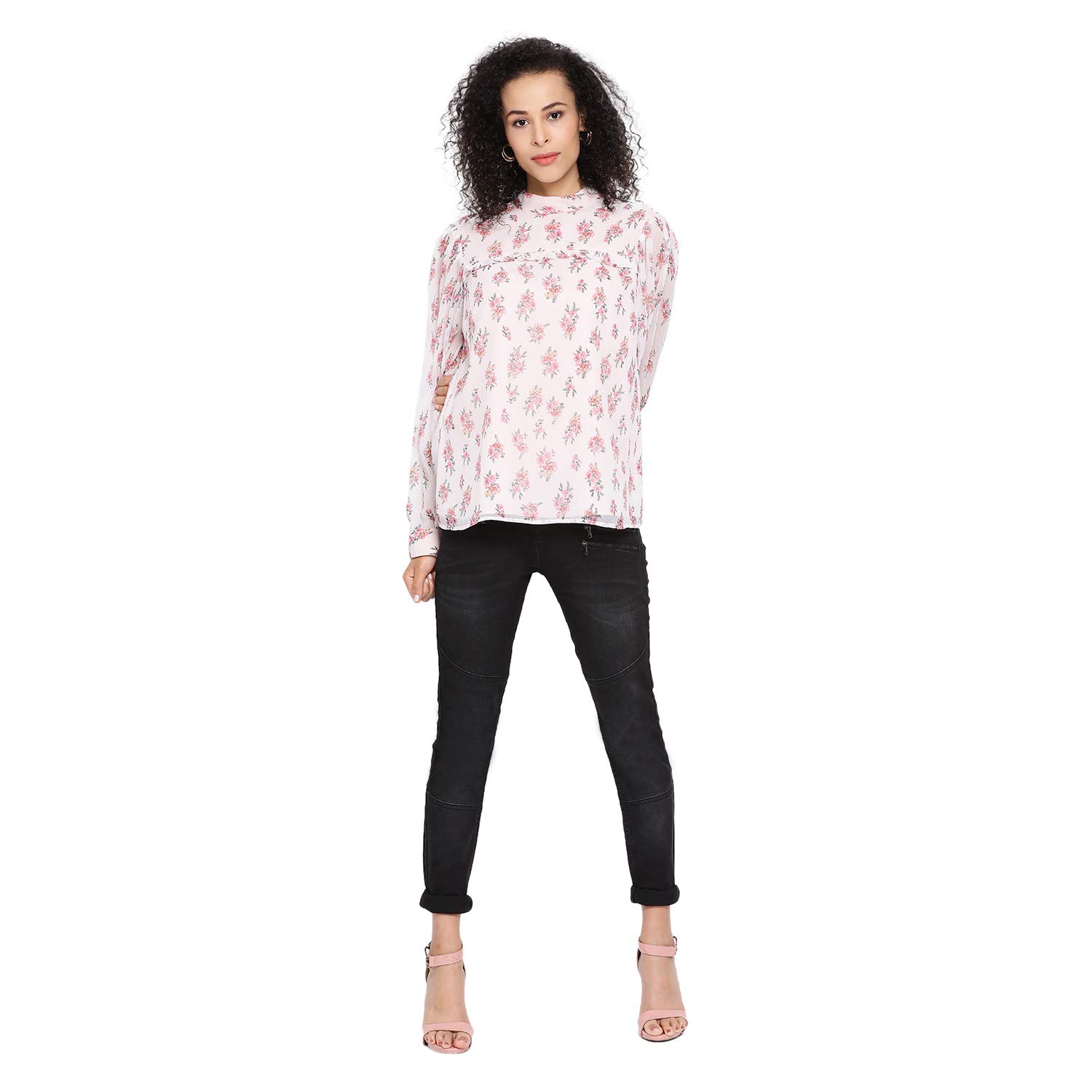 Guntas Madan Printed Floral high Neck Fullsleeve top-picture-50
