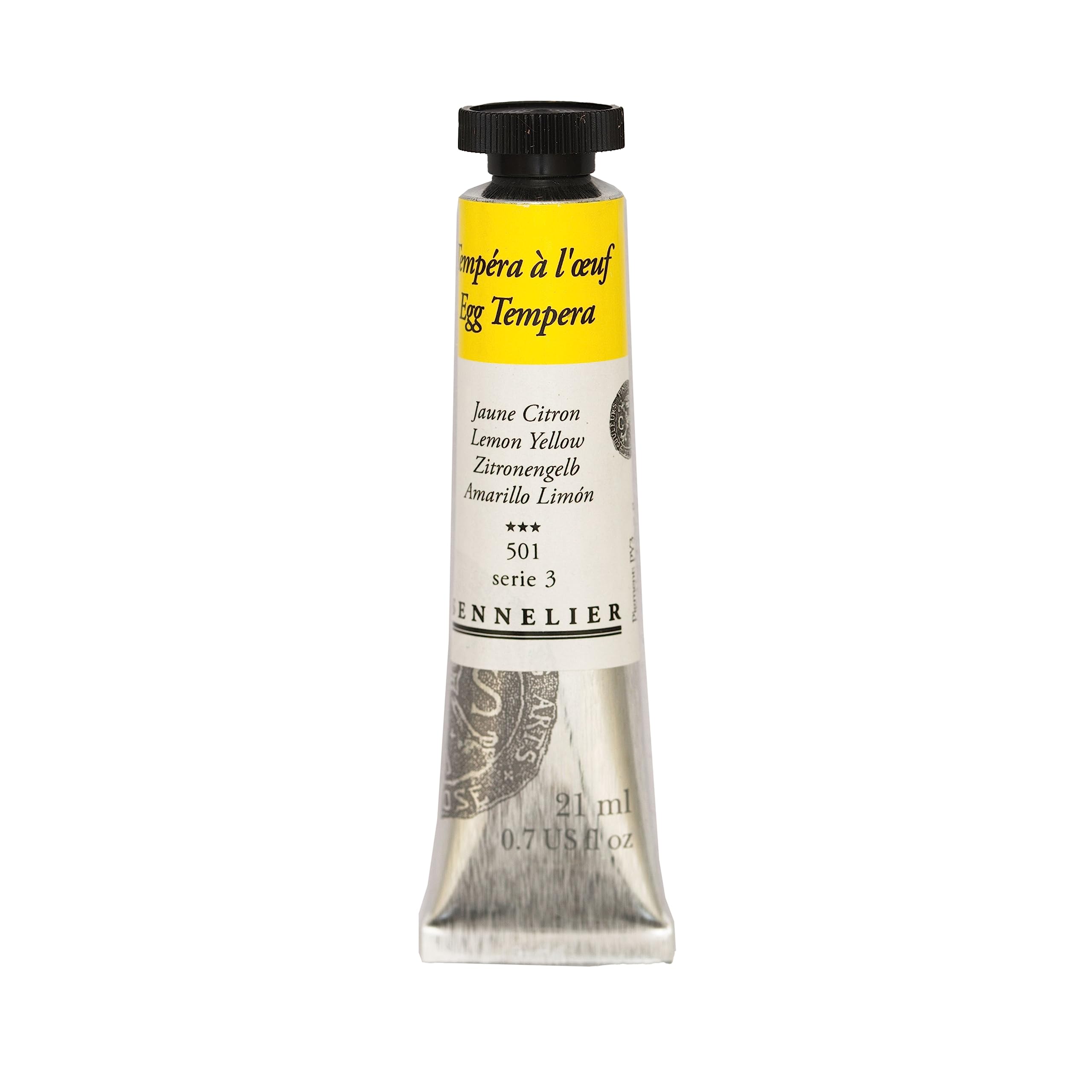 Sennelier Yellow : Egg Tempera Paint : 21Ml : Lemon