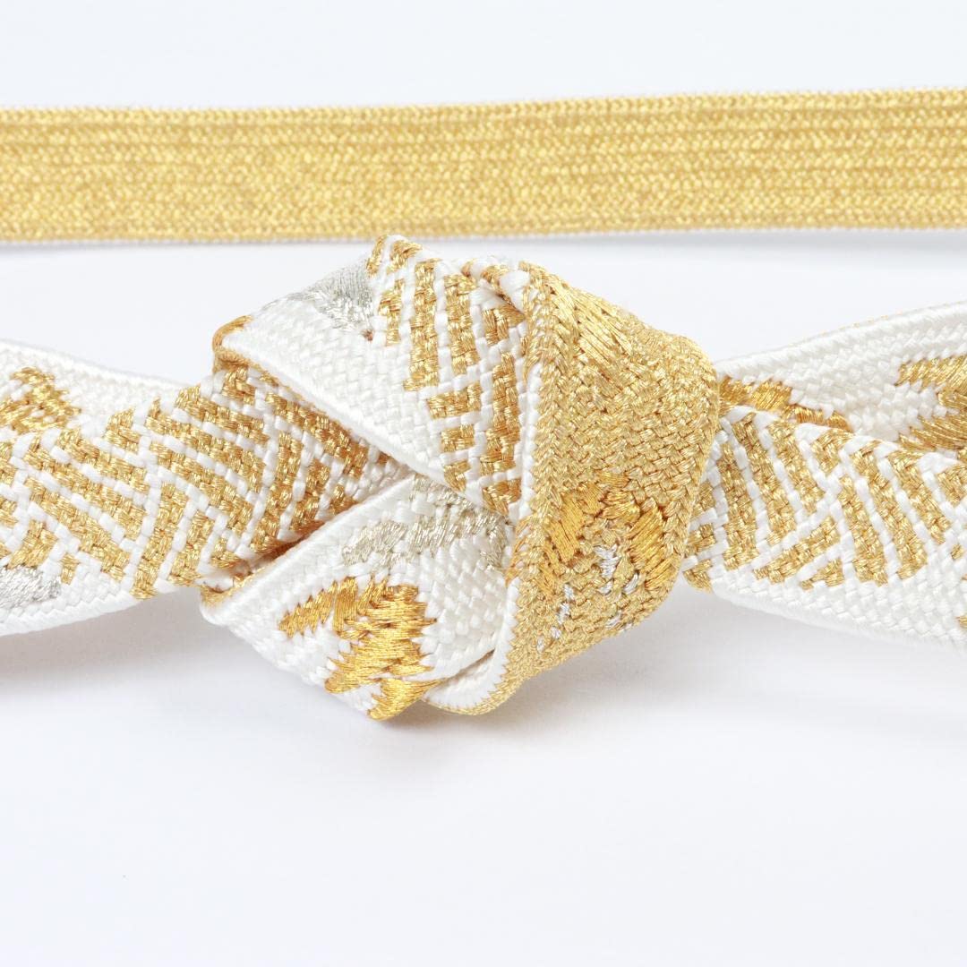 Amazon.co.jp: 極上 白×金 高麗組 静海別玉刺繍総柄 撚房 渡敬 Amazon.co.jp: 極上 白×金 高麗組 静海別玉刺繍総柄 撚房 渡敬