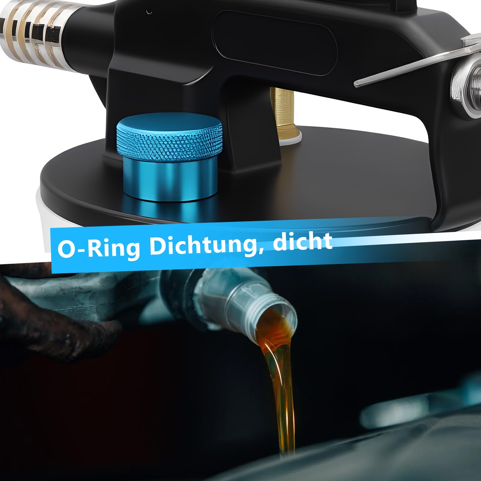 Dispositivo de purga de frenos de aire comprimido de 3 litros, con botella de recarga de 1 l y 16 adaptadores, purgador de frenos neumático, juego para coche y moto, bomba de vacío