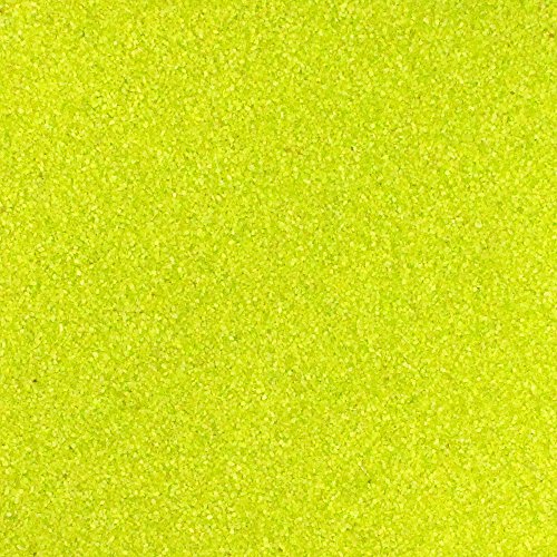 Eurosand Dekorationssand, Körnung 0,1 – 0,5 mm, Apfelgrün, 1-kg-Beutel