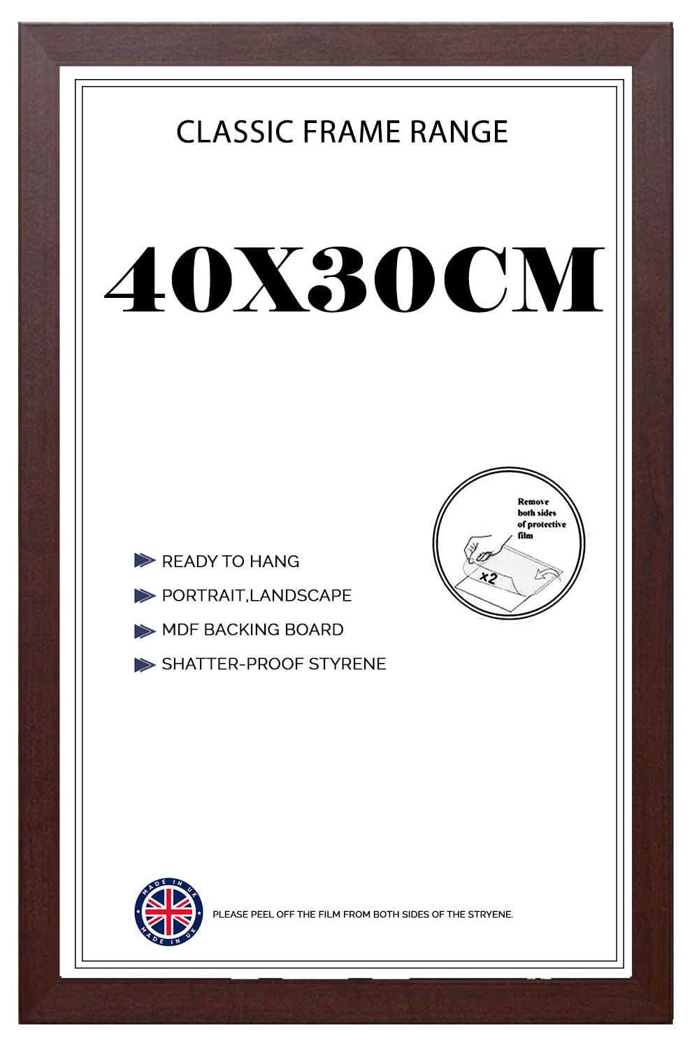 Modern Finish Poster Frame (30 x 40 CM) Jigsaw,Wall Art Print | 300 x 400 mm Decor for Home & Office | Vertical/Horizontal Mdf Wood Hd Front 16X12 Inch [ Black ]