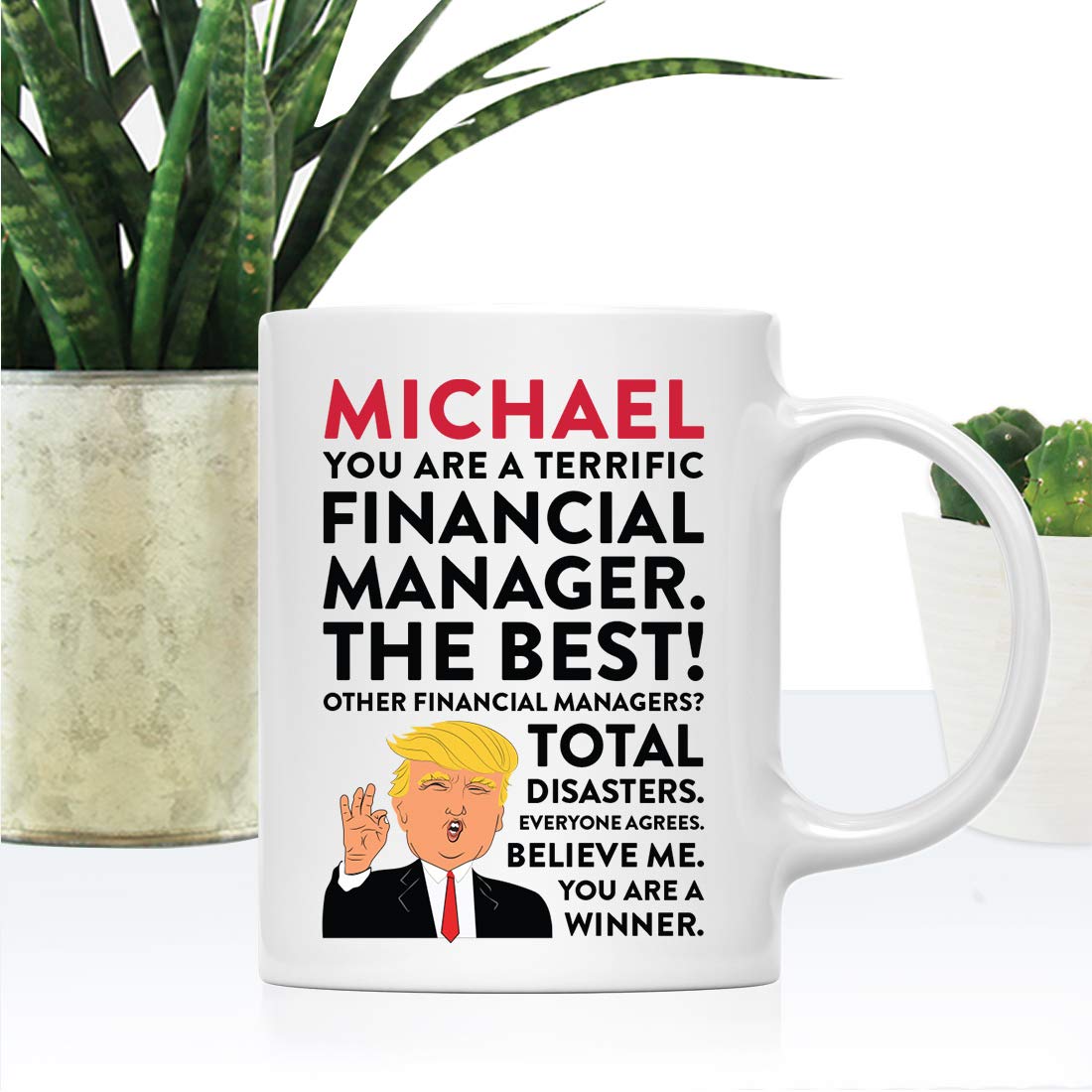 Andaz Press Personalized Donald Trump Funny Coffee Mug - 11oz Ceramic Mug With Gift Box - View #9