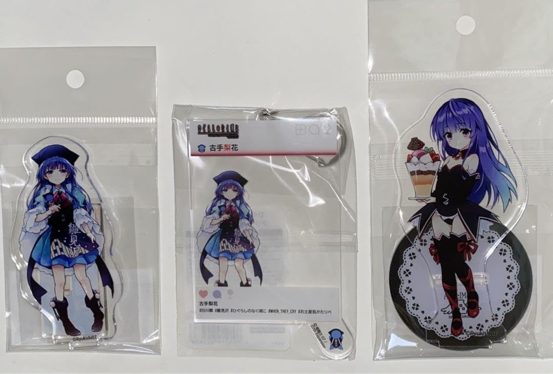 竜宮レナ 古手梨花 羽入 白川郷 アクリルスタンド ひぐらしのなく頃に 卒』「竜宮レナ」「古手梨花」「羽入