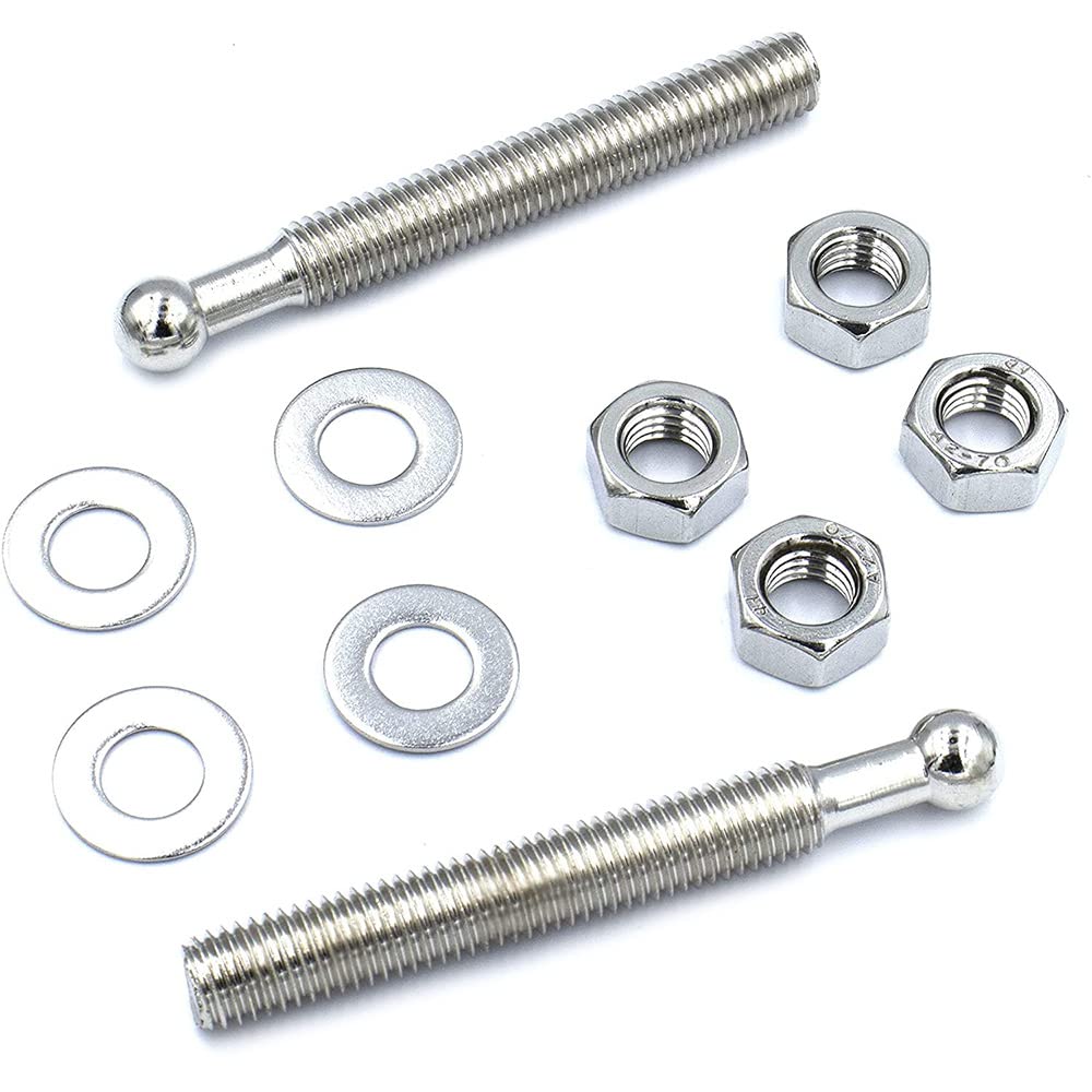 Paquete de 2 unidades de aluminio negro de 2.45 pulgadas 62 mm universal de liberación rápida pestillo de botón de cierre para capó parachoques o bricolaje