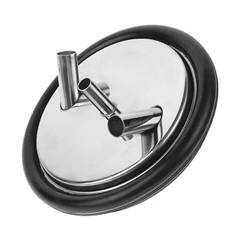 3-Hole Stainless Steel Milking Machine Bucket Cap Replacement Lid