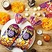 Pajean 100 Pieces Happy Diwali Party Favor Bags, Festival of Lights Gift Candy Bags with Twist Ties Cellophane Plastic Treat Goodie for Party, Indian celebration Supplies Decoration