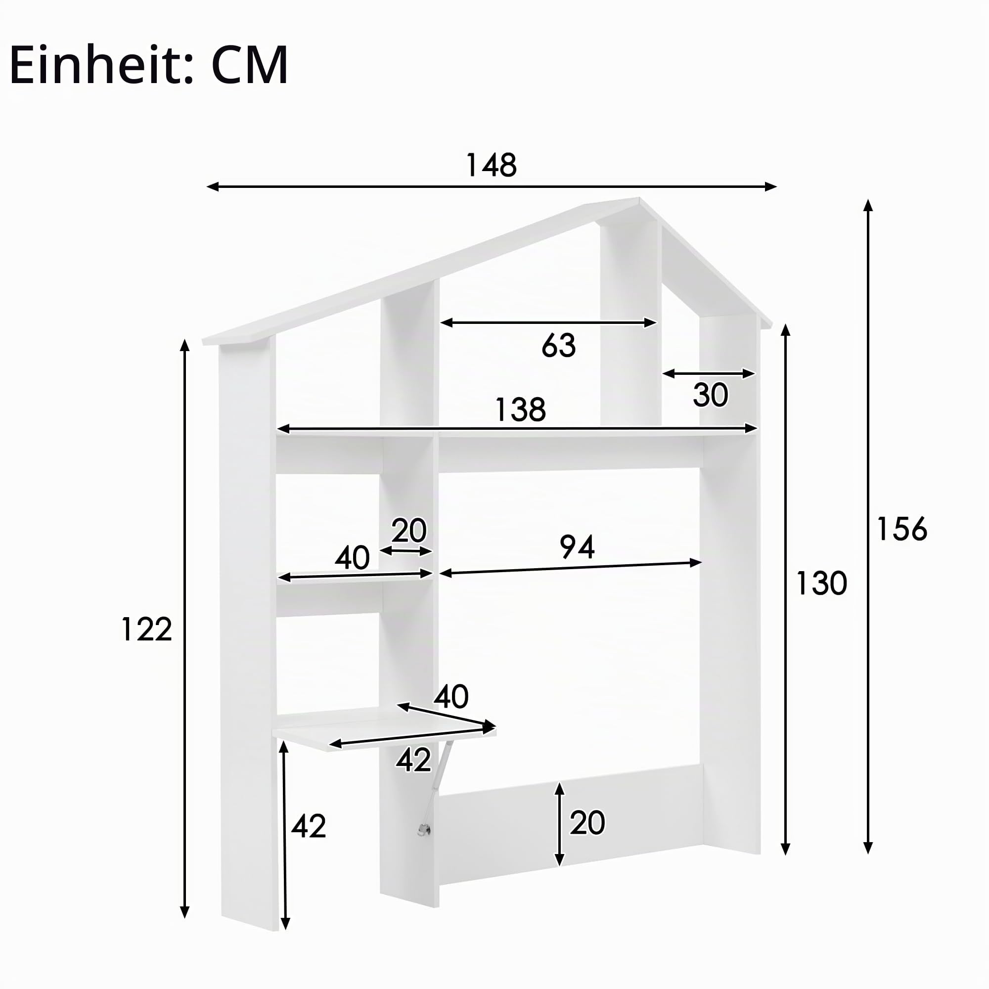 Bett 90x200 mit Bücherregal und USB Type-C-Ladefunktion, Kinderbett Hausbett Polsterbett mit Stauraum & Vollflächiger Lattenrost, Hydraulisch Einzelbett Stauraumbett, Leinen, ohne Matratze, Natürlich