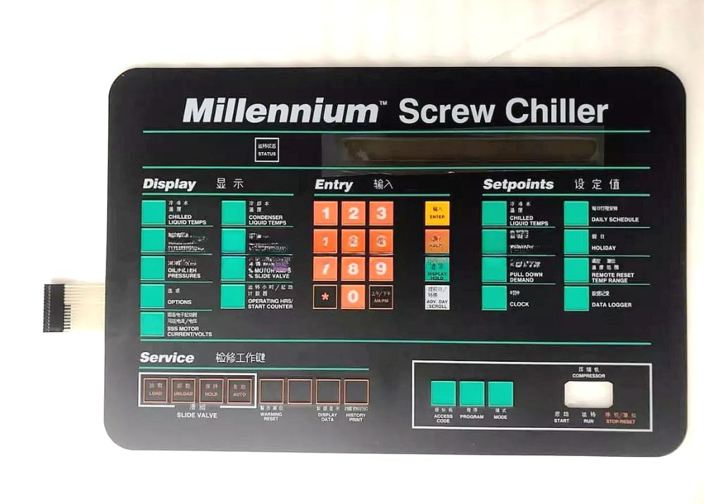 1PC NEW Membrane Keypad FIT York Air Conditioning Keyboard 024-25258-000 Button Film