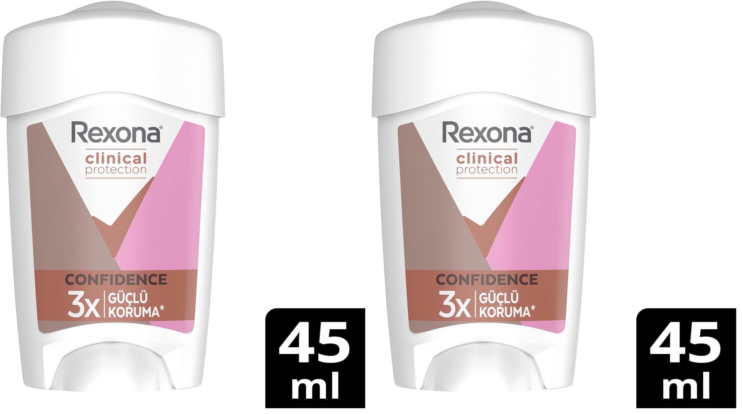 Rexona Clinical Protection Kadın Stick Deodorant Confidence 45 ml 2li paket