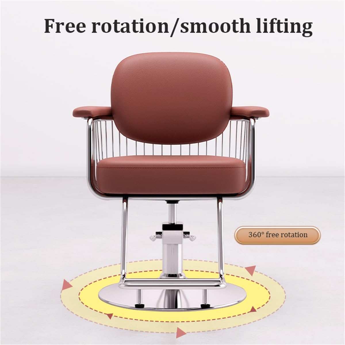 Sillas de barbero, Silla de Tinte de Cabello hidráulica Ajustable, Silla de barbero de salón de Belleza Resistente para Profesionales, Silla de estilismo para barbería, Asiento de Estilista
