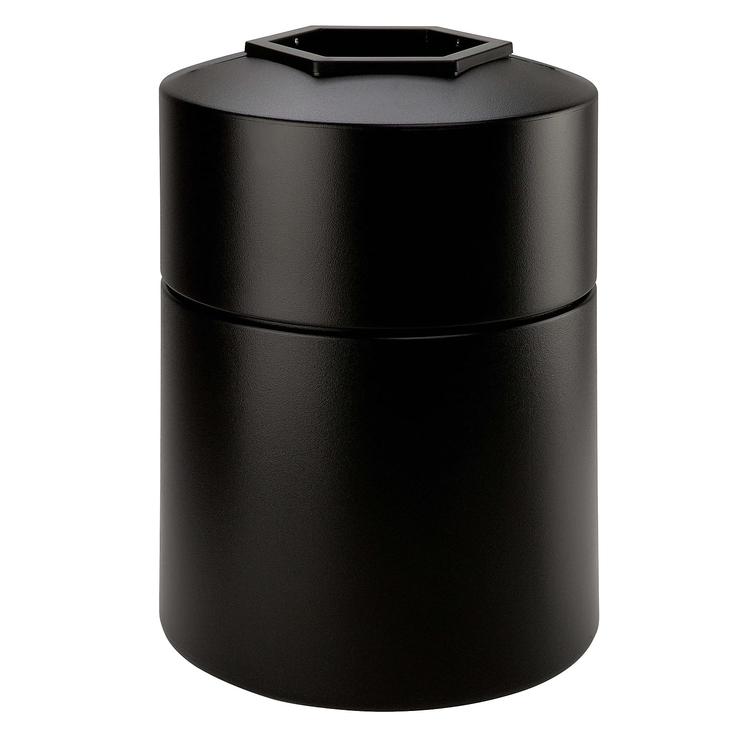 Commercial Zone Products PolyTec Series 45gal Round Trash Can Black 730101