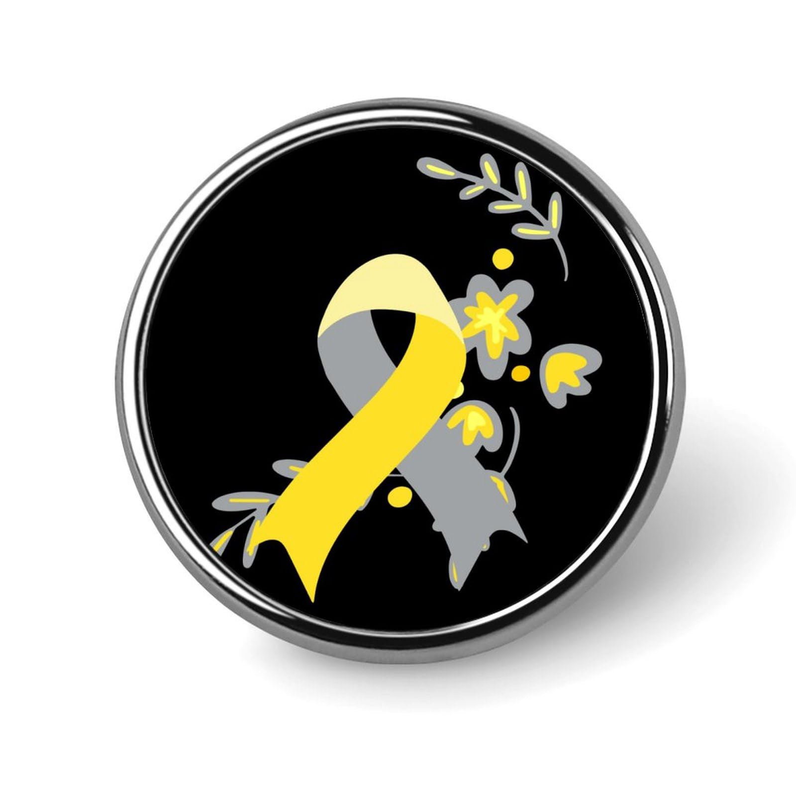 Fwjzdsp Men's As Pic Deaf Awareness Month Hearing Loss Month Pins Badge Lapel Pin Round Enamel Buttons Brooches Pinbacks Party Decorations For Wo