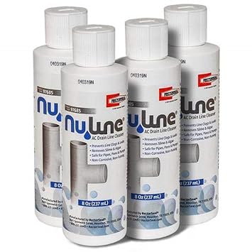 4-Pack NuLine HVAC Condensate Nu-Line Drain Cleaner, 8 Ounce