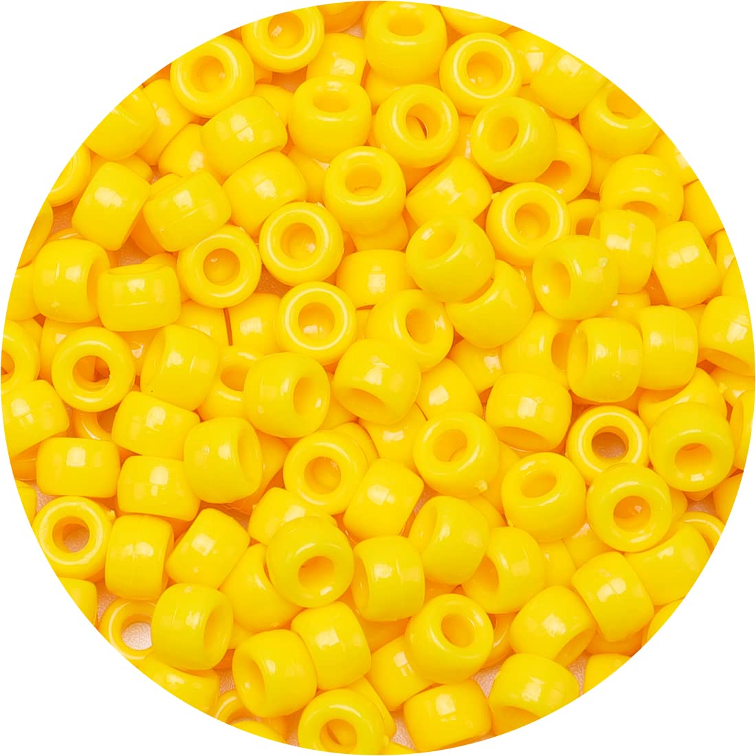 Eppingwin Assortimenti Di Perline E Perline (1000 Pony Beads-Yellow Solid)..-image
