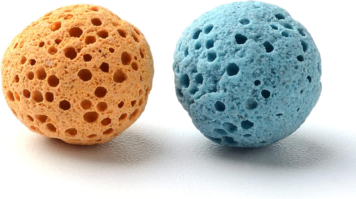 Craftdady 100Pcs Unwaxed Natural Round Lava Stone Beads 16mm Sphere Orb Ball Volcanic Rock Gemstone Loose Beads No Hole for Jewelry Craft Essential Oil Bracelet, Random Color