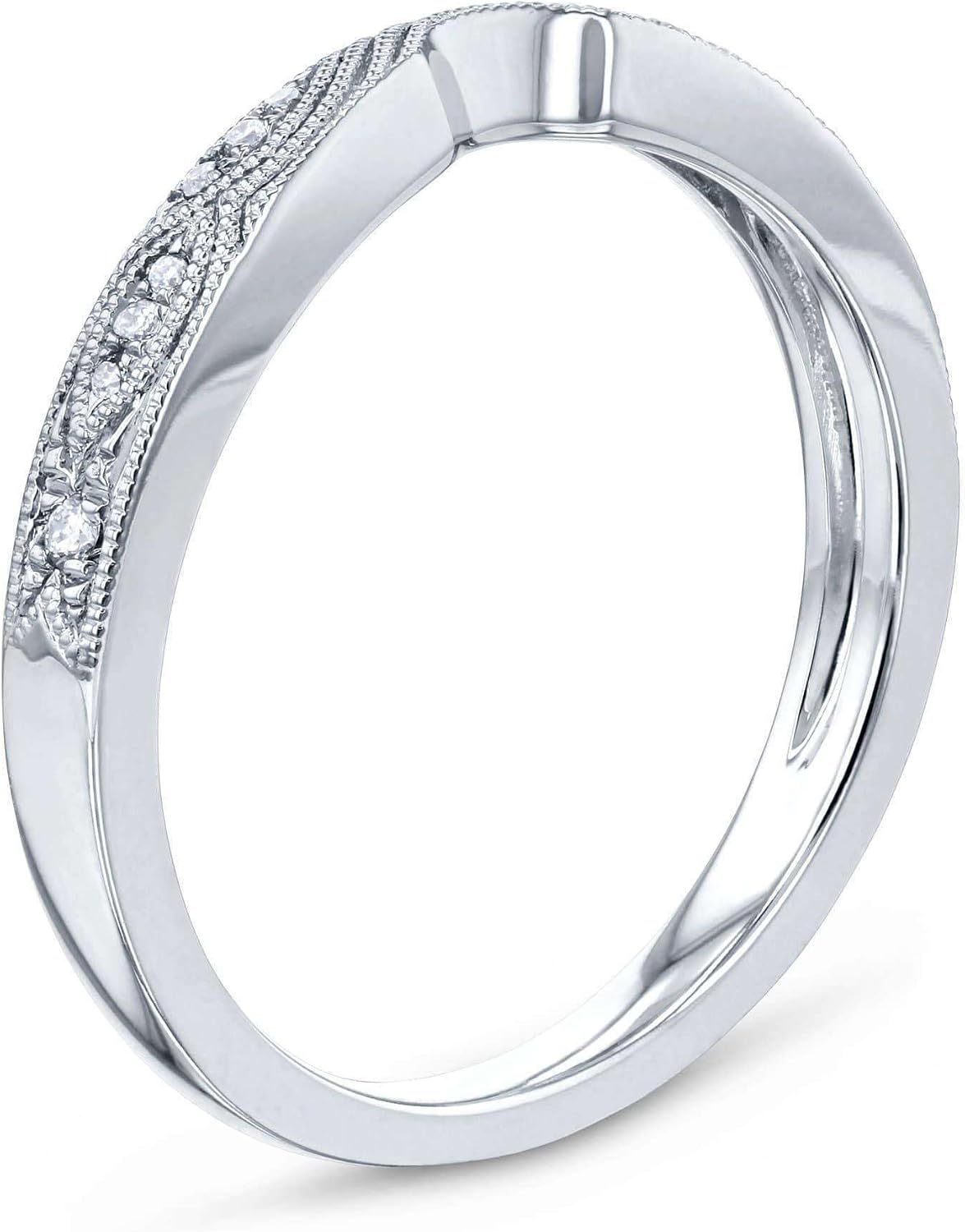 Kobelli Curved Diamond Wedding Band - 62261 Series