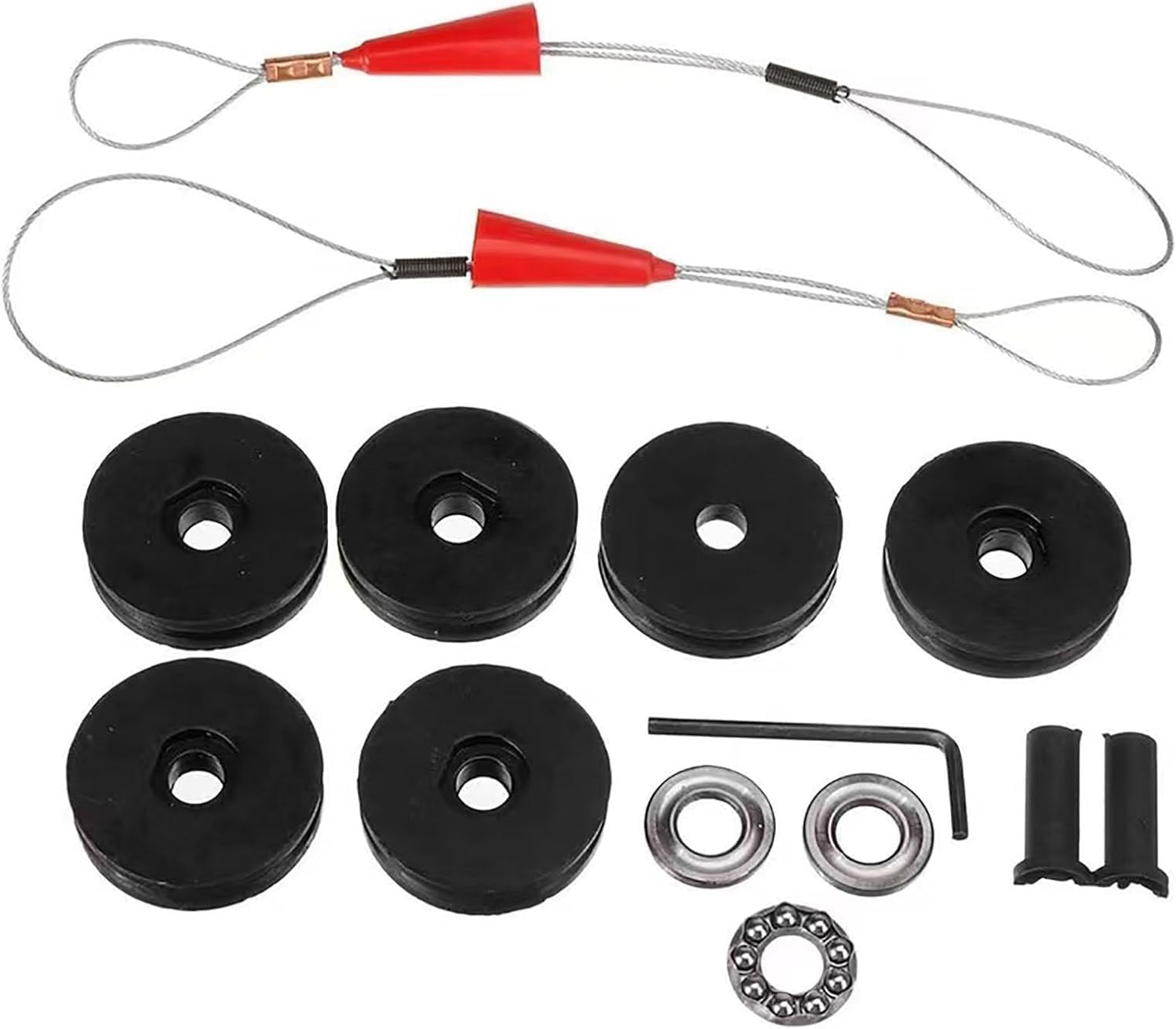 Automatic Fish Tape Tool for Wire Threading & Cable Installation - Electric Pipe Stringing with 2 Batteries, Ideal for Construction & Communication Projects
