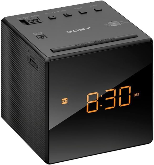 Clock Radio | Cube | AM/FM RadioTuner | Black