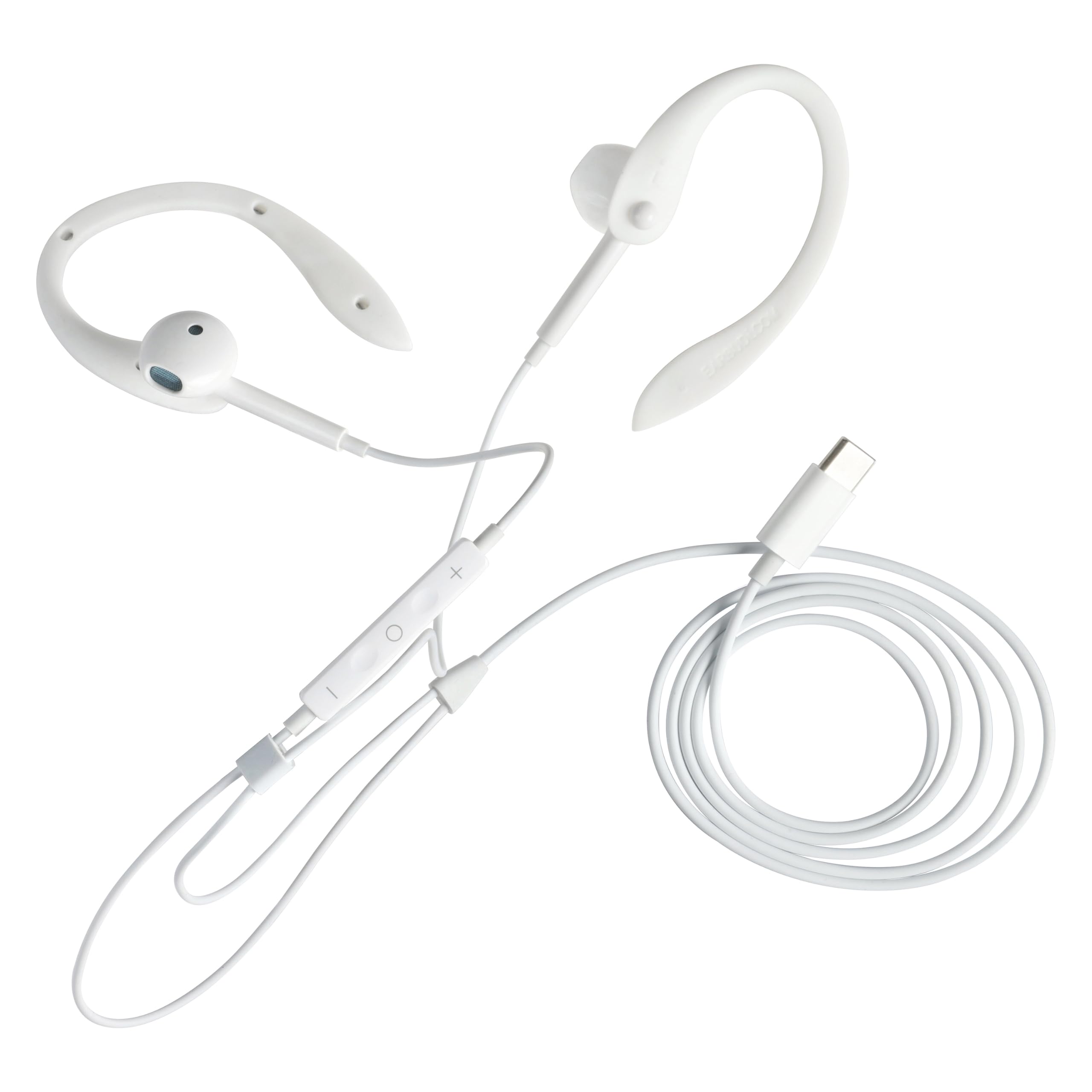 EARBUDi USB-C Wired Earbuds with Bendable Custom Earloops – Comfortable Fit, Sound, Compatible with Latest USB-C Phones