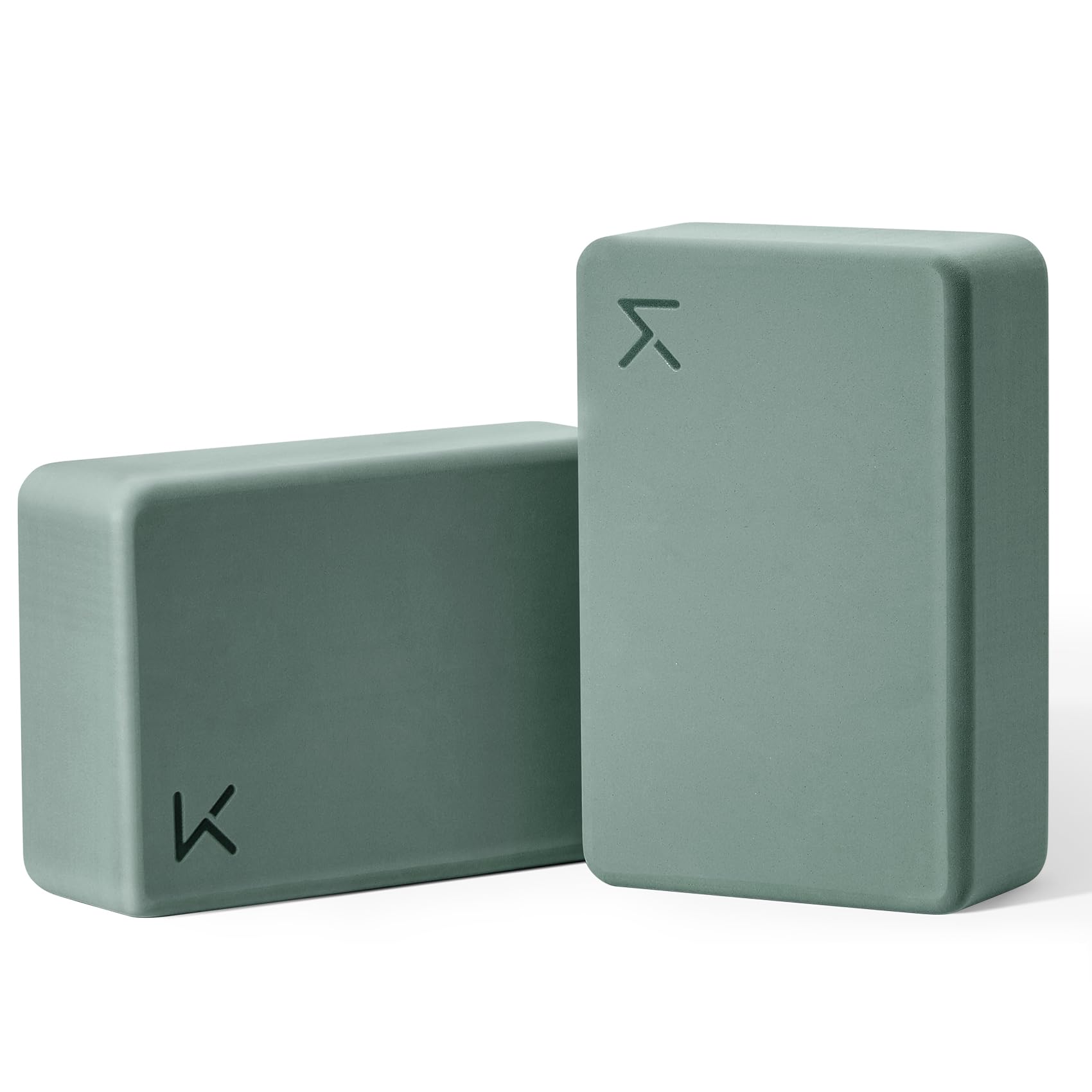 KEEP Yoga Block, High-Density EVA Foam 2 Pack Yoga Block with Non-Slip Textured Surface, Supportive, Lightweight - Ideal for Yoga, Pilates, and Stretching Exercises