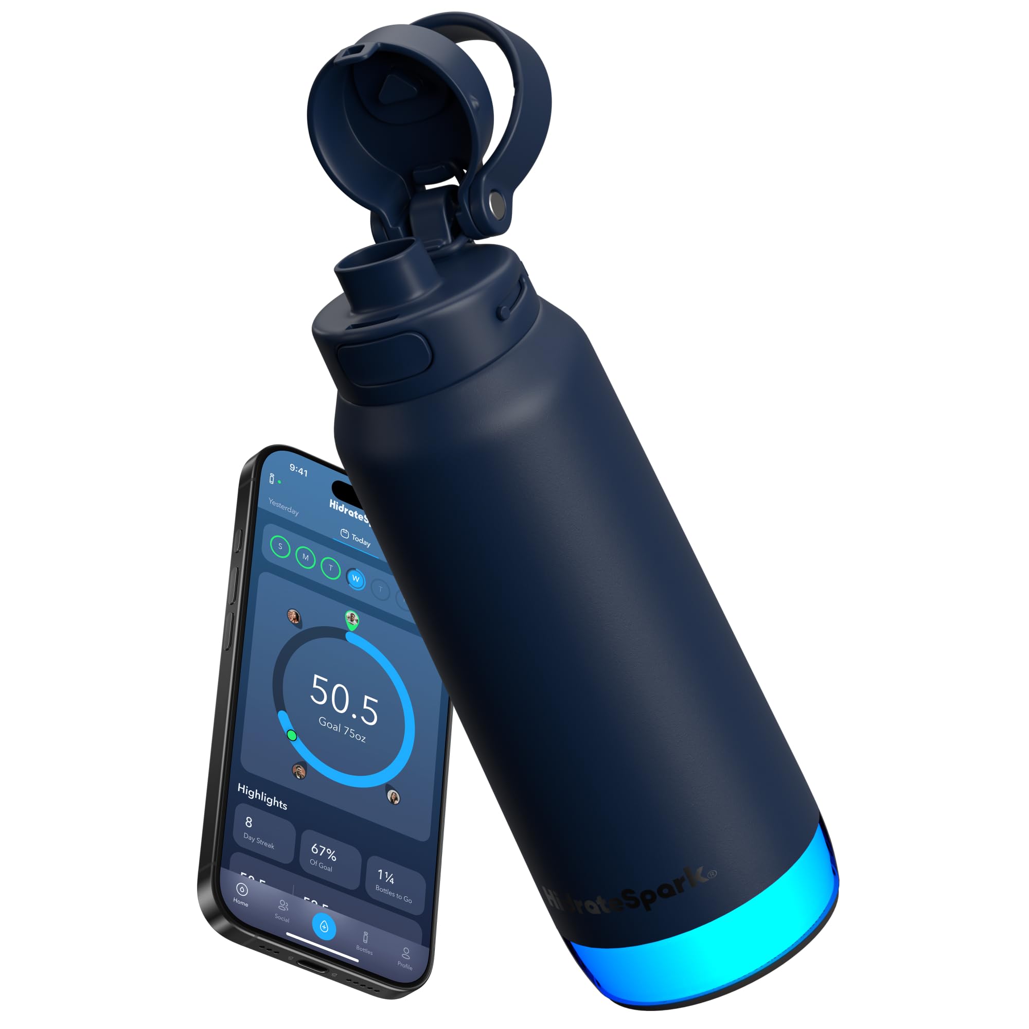 Amazon.co.jp: HidrateSpark PRO 2 32オンスストロー – 臨床的に正確な