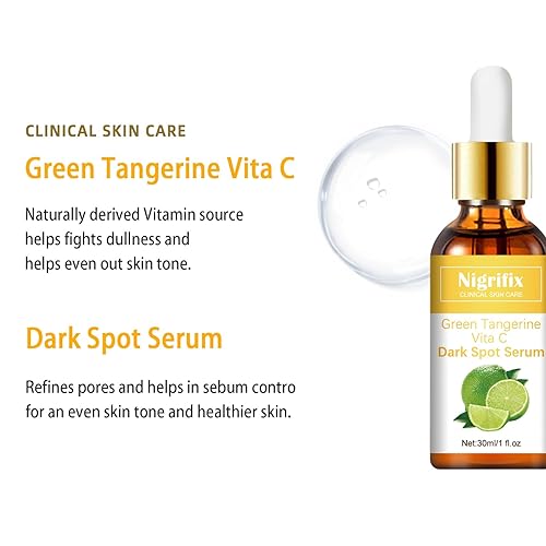 Miniatura 4 de Green Tangerine Vita C Dark Spot Serum, suero facial con vitamina C, suero facial con ácido hialurónico y vitamina E, antienvejecimiento,