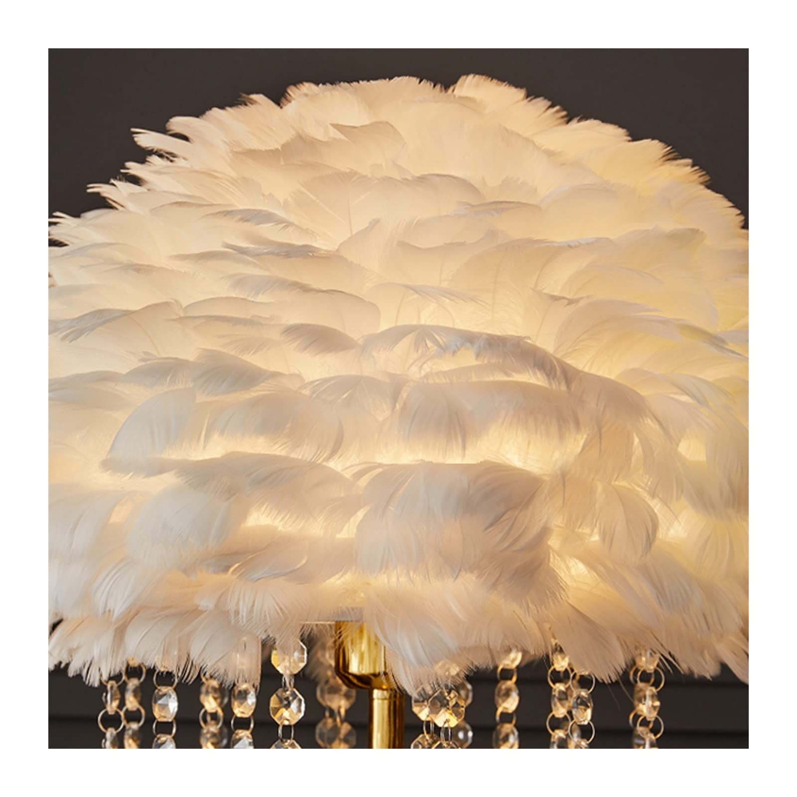 Lampen warme Stehlampe auf dem Nachttisch des Bettes des Sofas (ohne Lichtquelle)(Weiß)