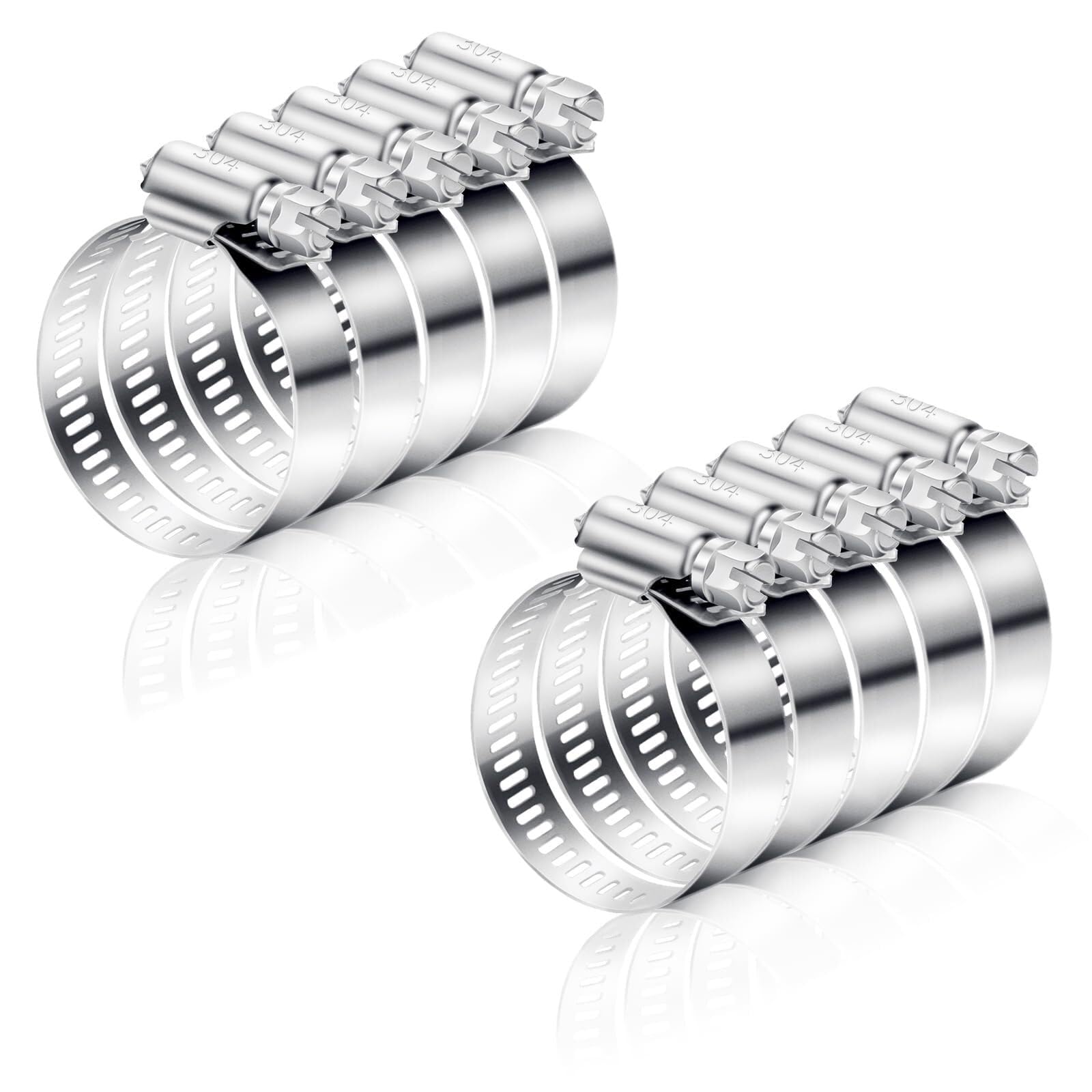 Colliers de serrage réglables pour tuyau arrosage et plomberie maison 10PCS