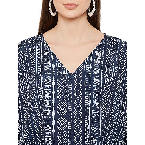 Image of Oussum Women Plus Size Kaftan Kimono Loose Maxi summer dresses for women Beach 3 /4 Sleeve Casual lounge dress Boho