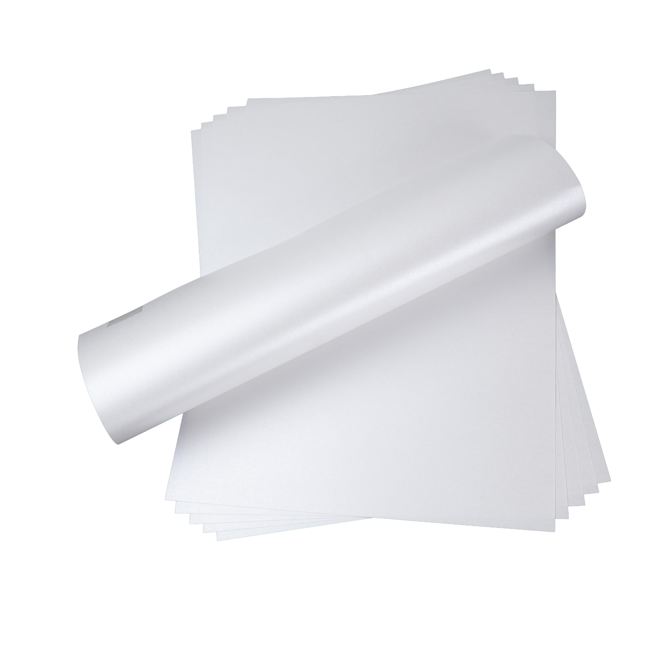 JamJar Print Ice Silver Shimmer Pearlescent Paper | 55 Sheets A4 120gsm | Made in the UK | Metallic Sparkling for Home and Office Writing, Printing, Art and Children’s Crafts