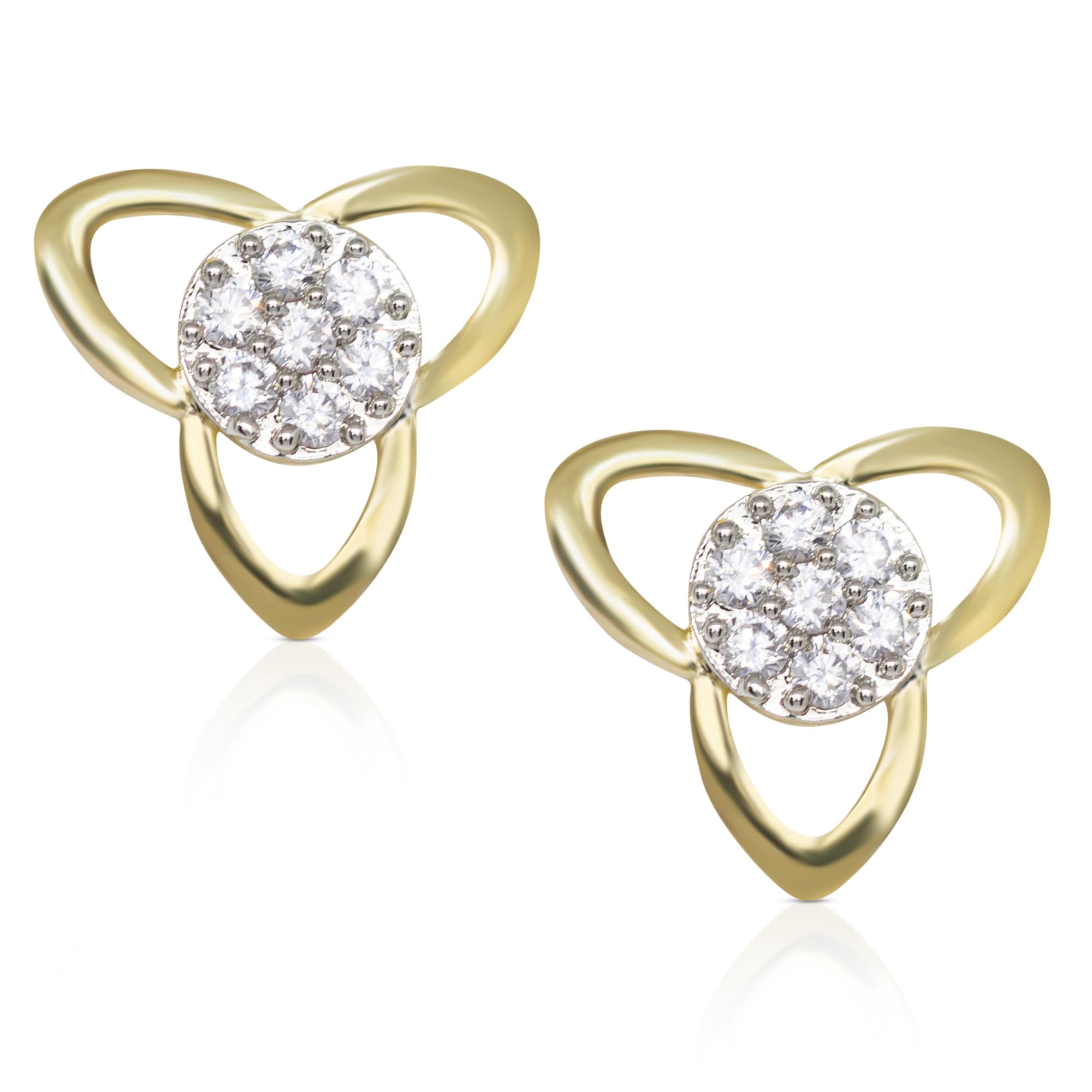 Eva Stone Western Aesthetic Diamond Earrings for Women, Great gift for your Loved ones for every Special occasion, Golden Lining (B0CWVFDJMH) Amazon Price History, Amazon Price Tracker