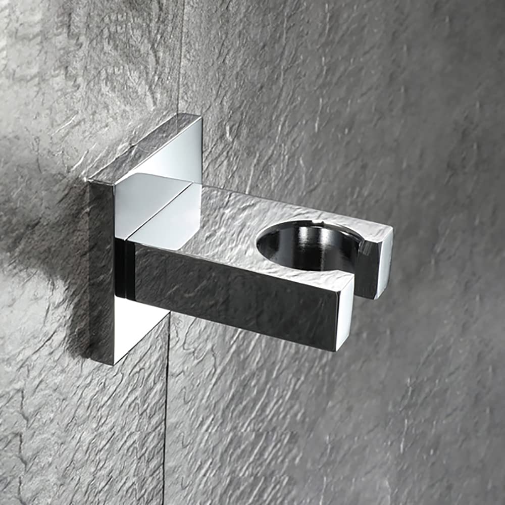 Soporte ajustable for cabezal de ducha, soporte montado en la pared for mano, cromado(Gold)