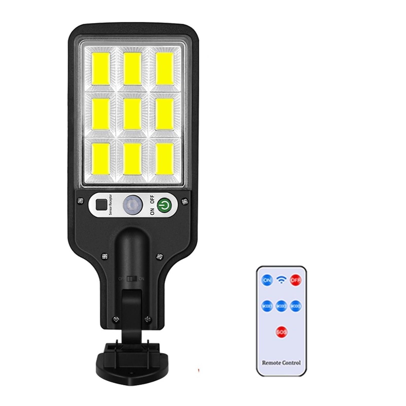 Zewnętrzna lampa solarna, Solar Street Lights Zewnętrzna 5-pakowa lampa słoneczna z 3 trybami światła Wodoodporny czujnik ruchu Kinkiet bezpieczeństwa LED do patio ogrodowego(616-4,5PCS)