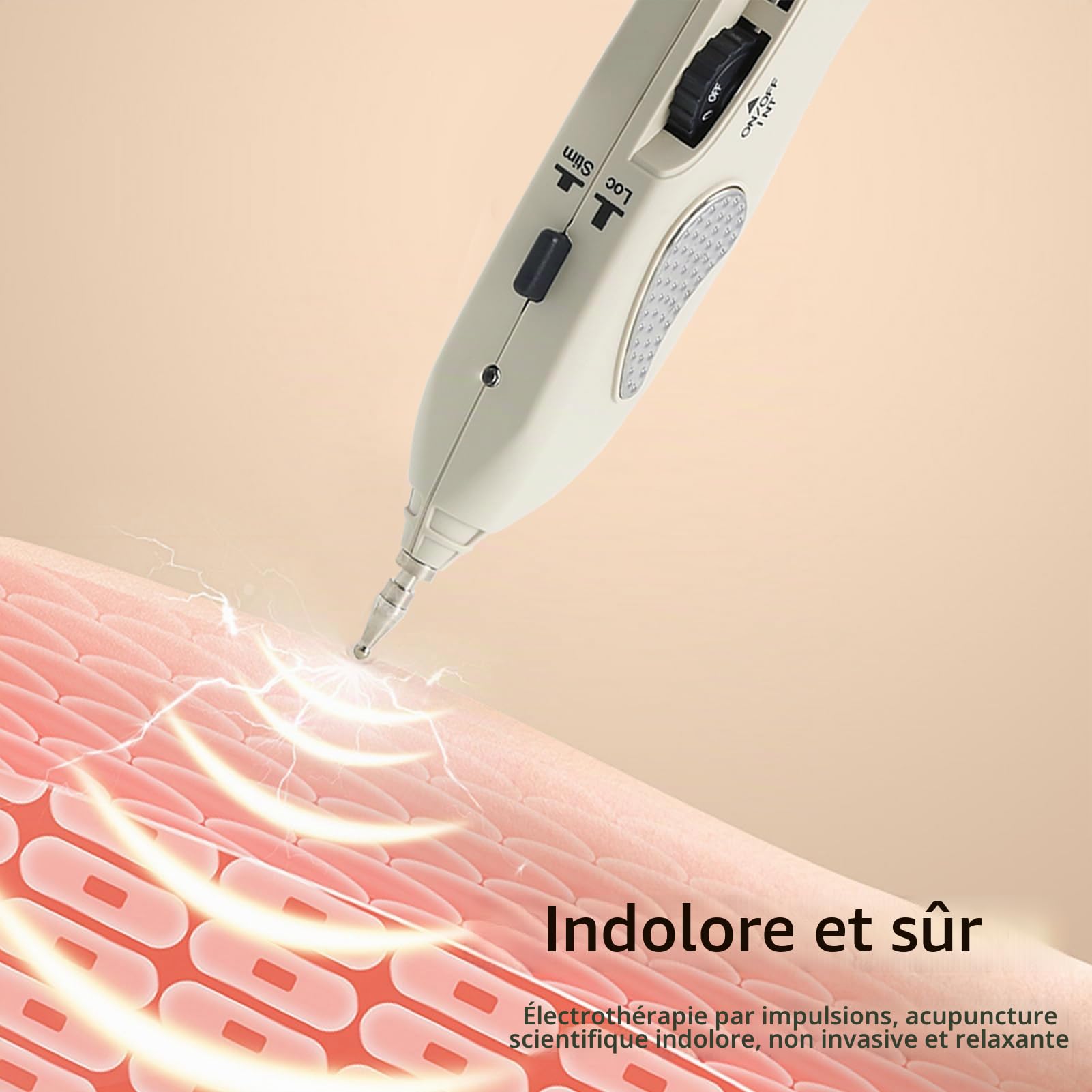 Stylo Acupuncture Stylo électronique D'acupuncture Sans Aiguille Soulagement de la Douleur Détecteur Point D'acupuncture Masseur Corporel Meridian Acupuncture Pen Rechargeable