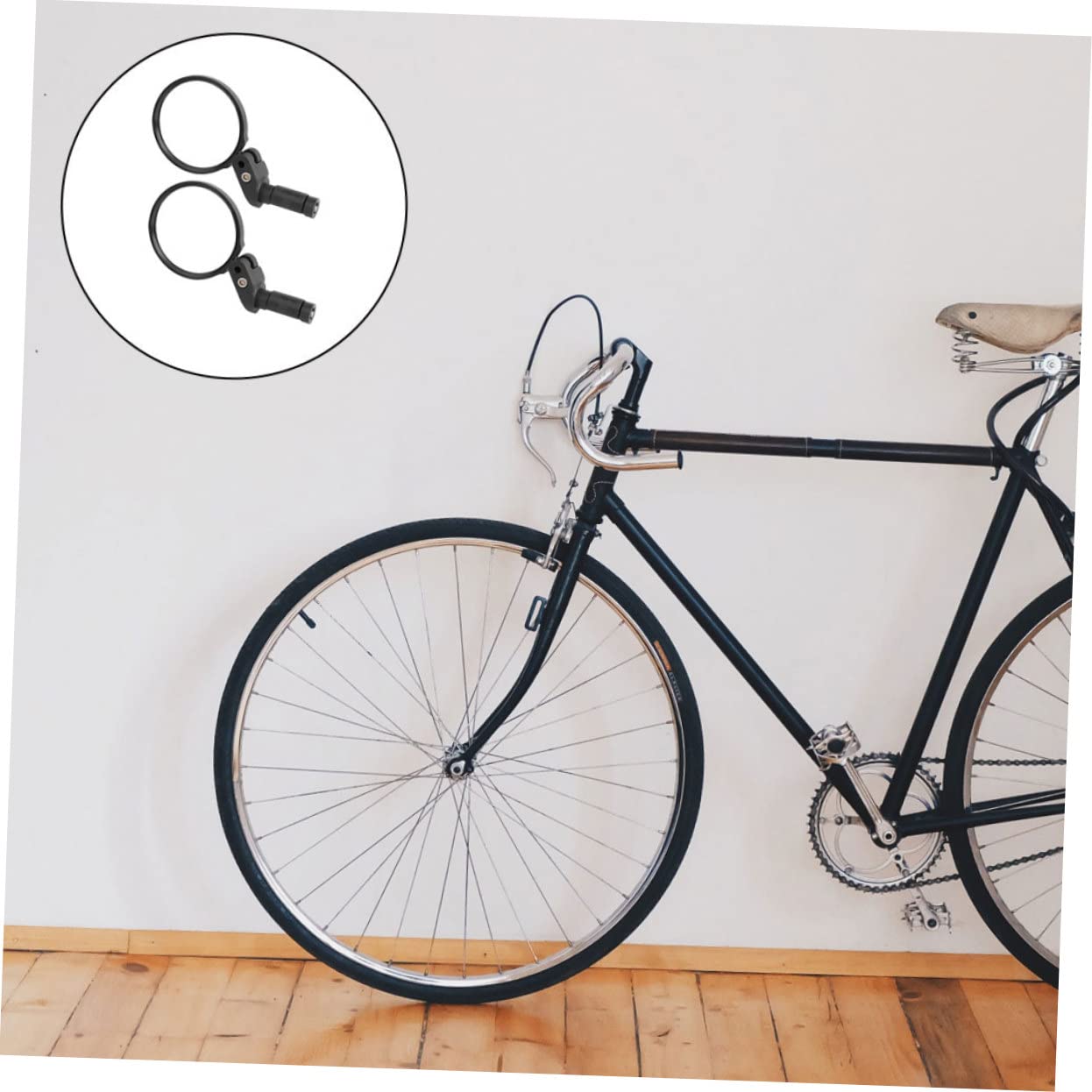Abaodam 2pezzi Specchietto Retrovisore per Bici per Manubrio da Mountain Bike Accessori per Bici senza Attrezzi Installazione Rapida
