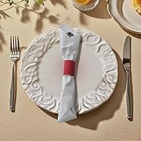 Vista 2 de NATURALABEL 2000 servilleteros de papel con caja, servilletas autoadhesivas, para reunión familiar, fiesta de cumpleaños, boda, celebración (rojo)