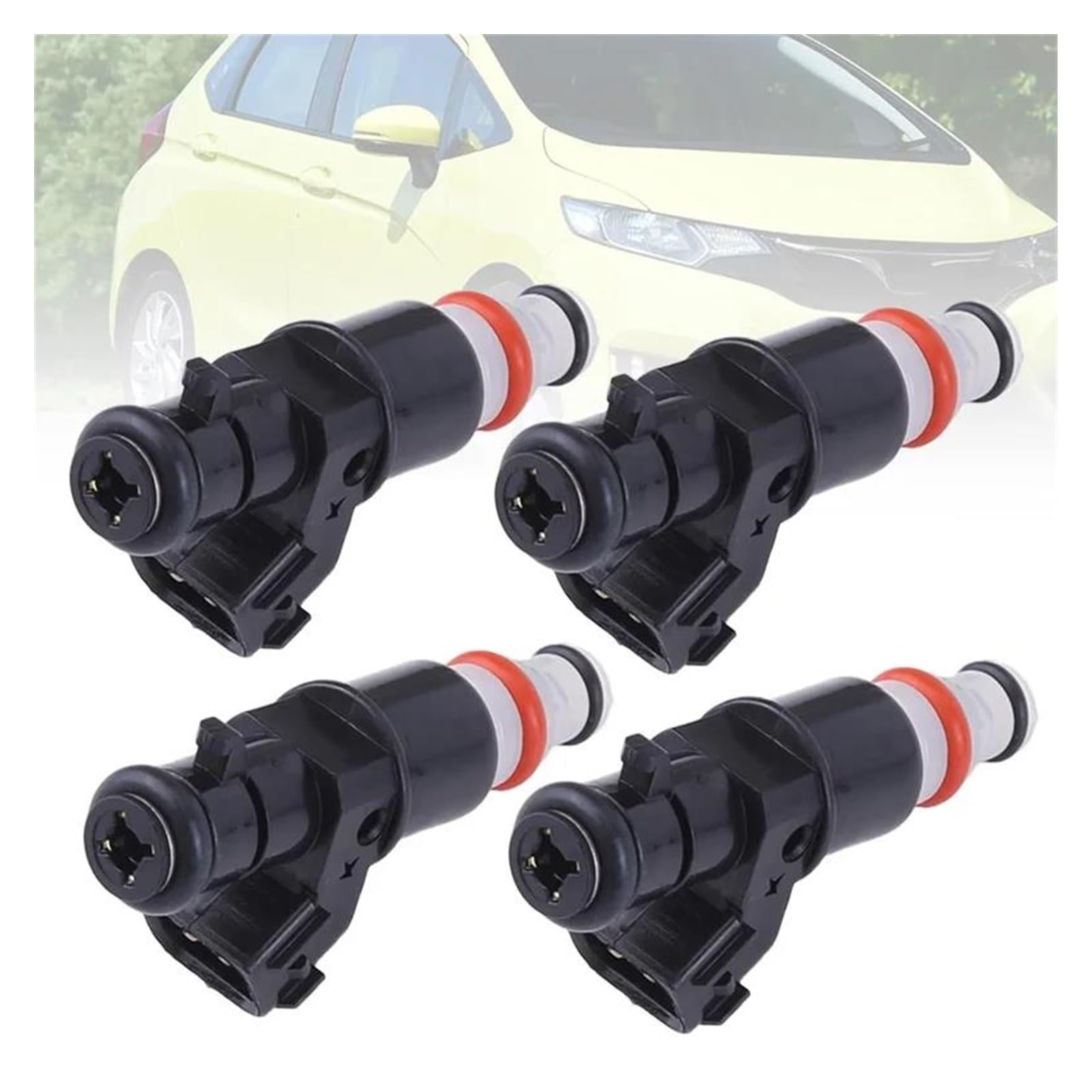 Acebsbggap One Color For Jazz Mk3 Petrol Fuel Injector Assembly Auto Injectors Nozzle 1/4Pcs 16450-Rb0-003 16450Rb0003 Injector Nozzle(4Pc)